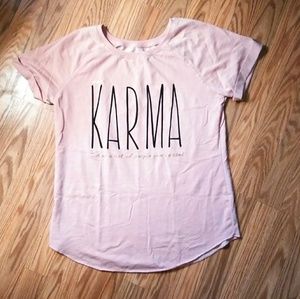 Blush pink Karma Shirt